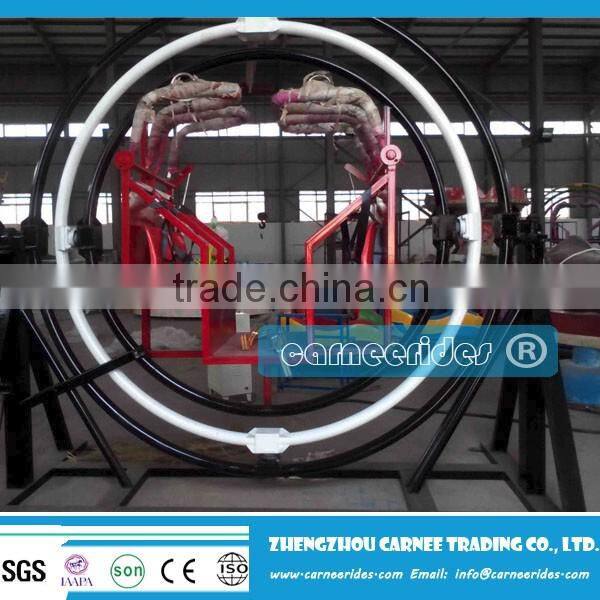 High Safety Theme Park Games 2 seat Human Gyroscope For Sale