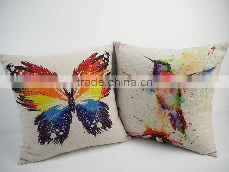 Plain linen/cotton cushion covers throw pillows 24 square pillow covers