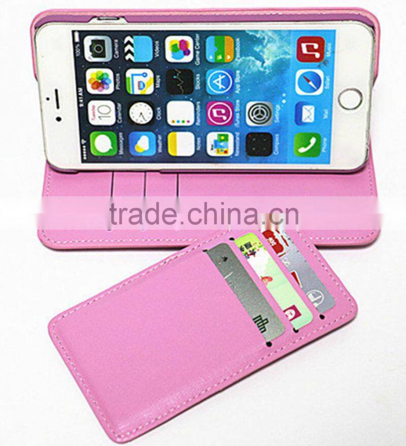 2016 Newest design pu leather wallet case for iphone 6s/6s plus