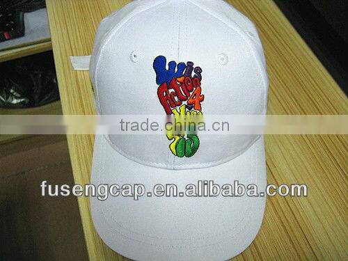 2013 hot sell 100% cotton white fashion 3D embroidery golf cap