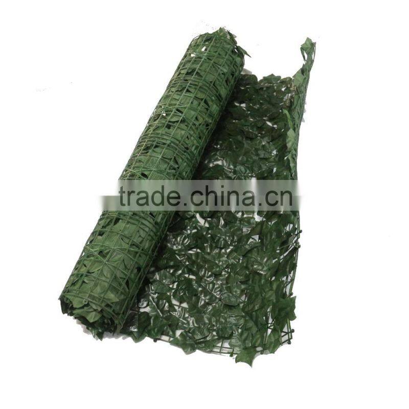 factory direct garden decoration plastic artificial leaf fence