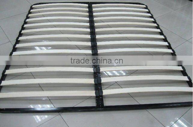 Strong metal slatted bed base