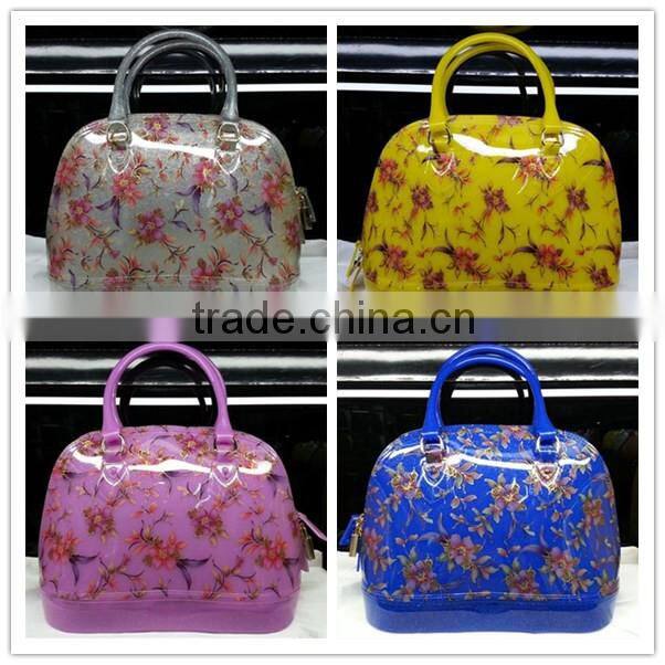 2014 women handbags tote bag pvc shell bag