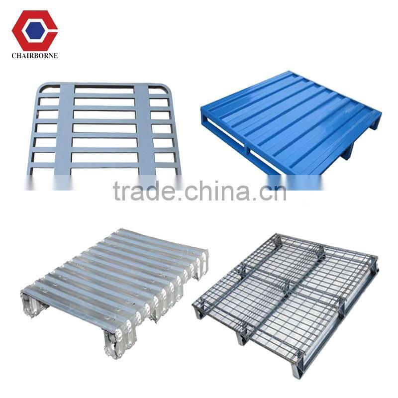 Wire mesh grid Security A Frame metal/steel two shelf foldable distribution cart A