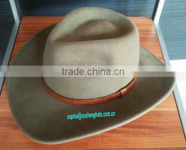 Fashion Wool Felt Black Western Cowboy Hat/Men Winter Hat