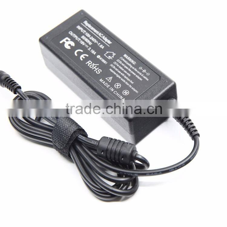 50-60Hz AC Laptop Adapter 60W 19V 3.16A DC Notebook Adapter Replaced for Samsung