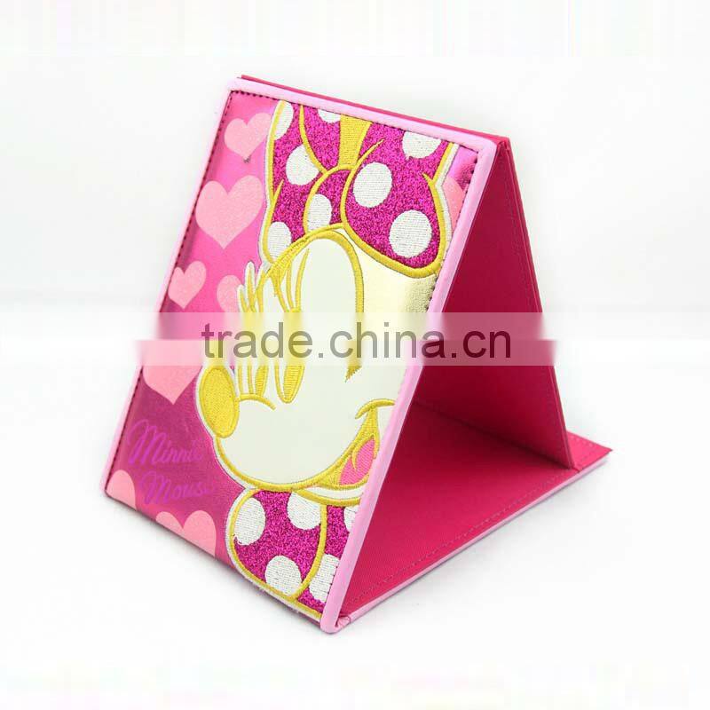 PU Leather Mickey Mouse Foldable Table Makeup Mirror
