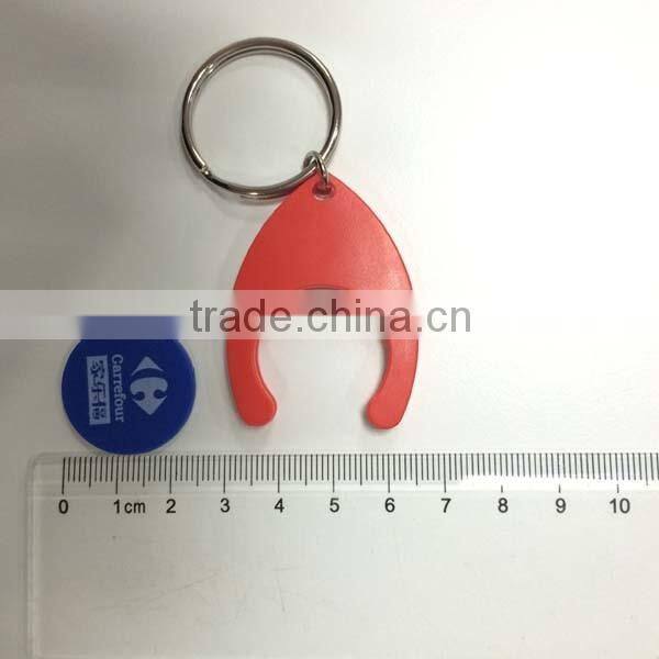 Custom Design Trolley Coin Keychain With Logo