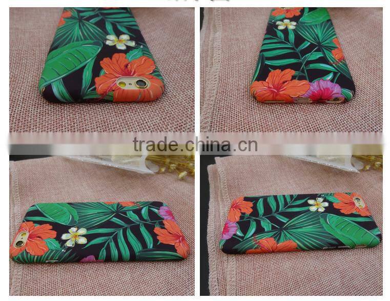 Drawing painting Jungles design hard pc case for iphone 6 6s 7 7 plus