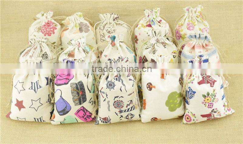 Linen drawstring bag