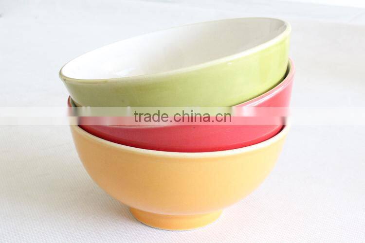 Hot selling ceramic glazed stoneware bowl wholesale