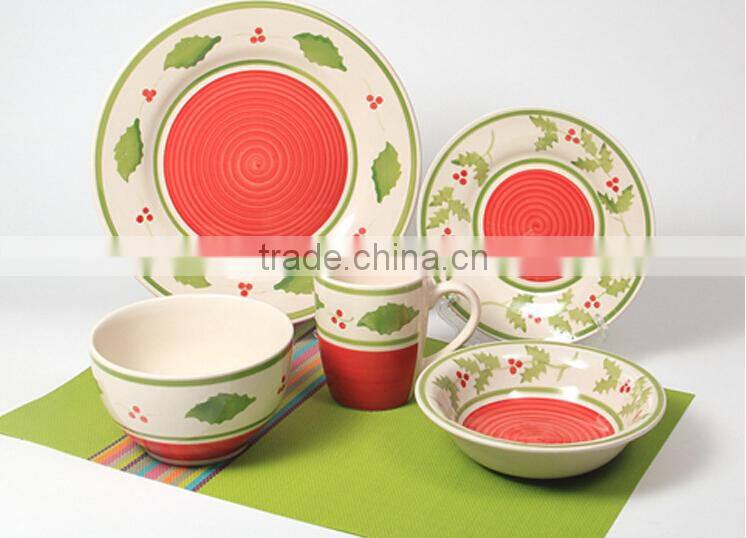 Hot sale hand painted ceramic dinner set
