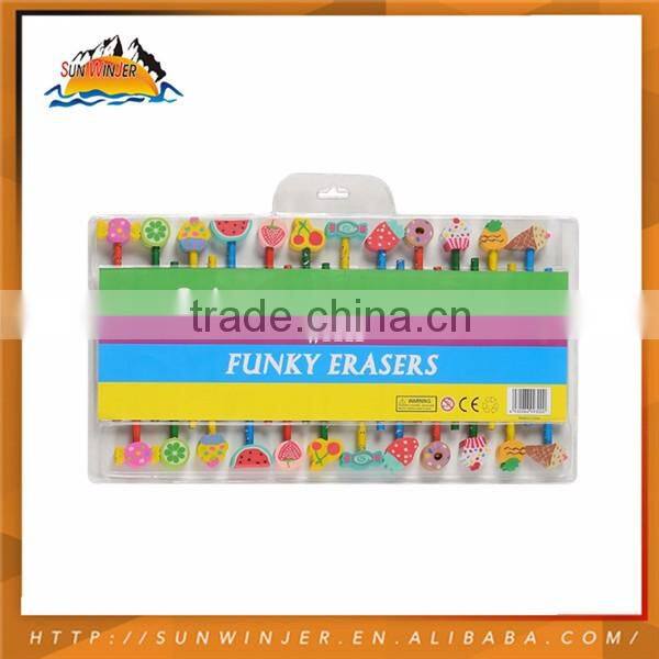 Design Cheap Natural Wood Color School Artist eraser pencil