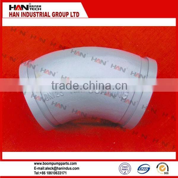 Concrete pump elbow 22.5 degree pipe elbow / bend concrete pump spare parts for PM SCHWING IHI