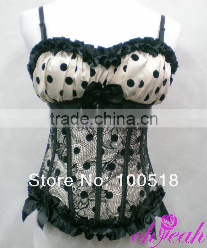 Latest design overbust sex lady corset dance top