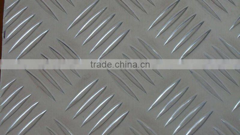 Five bars pattern checker aluminum plate 1100