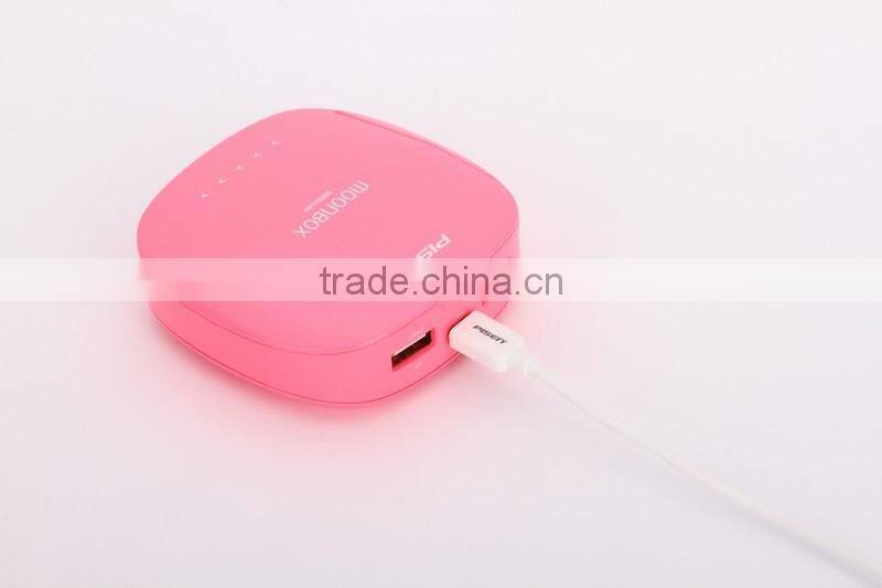 Professional mobile power with touch switch pisen moonbox powerbanks 6000mah 6000mah power bank with CE certificate