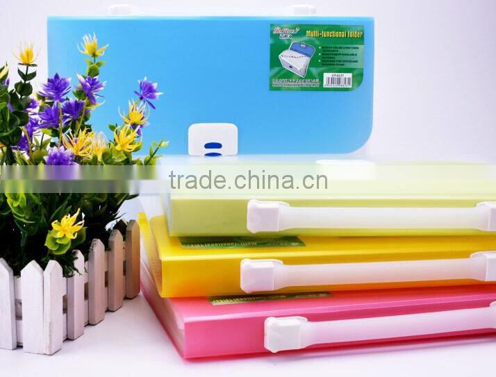 A4/FC Advantage product expanding file, pp file folder with 13pockets,high quality office statonery