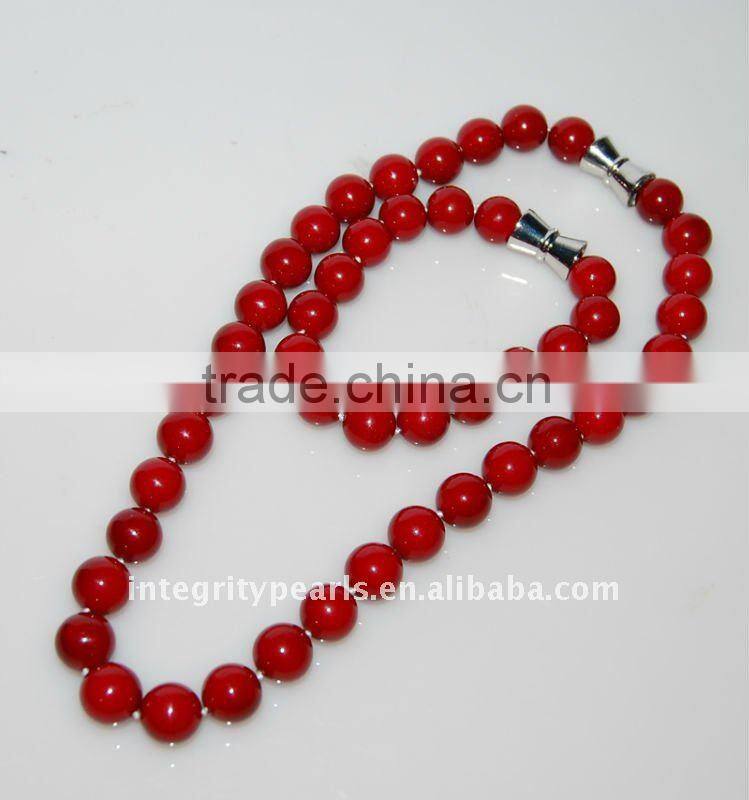 12mm Red Sea Shell Pearl Imitation Jewellery