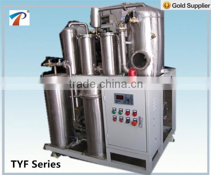 Latest model of vacuum Phosphate ester fire-resistant oil purifier/degenerative fire-resistant oil treat and regenerate machine