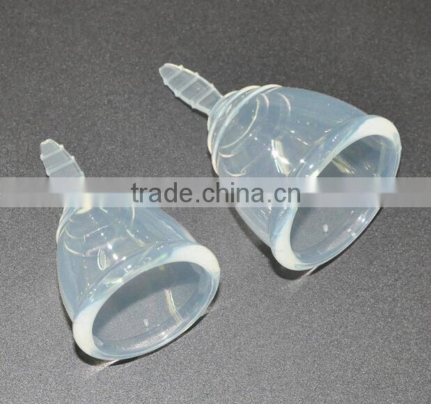 transparent shined surface and Soft Reusable Cups for Lady Menstrual Period Wholesale