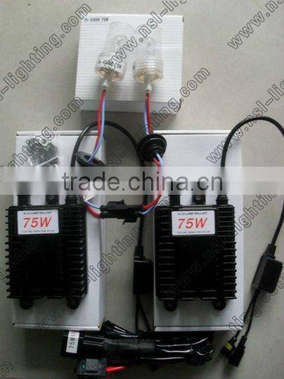 High Power 75W Xenon HID conversion kit H1,H3,H7,9005,9006 4300K 6000K 8000K Single Beam 75W HID Xenon Kit