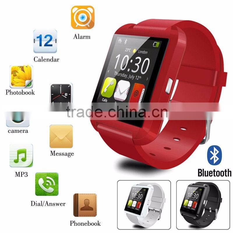 Premium gift fashionable suitable for both men and lady of U8 bluetooth smart watch