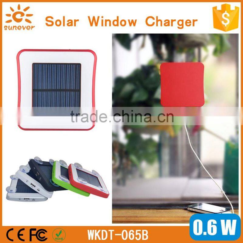 Unique design portable 1800Mah-5200Mah USB window solar mobile charger