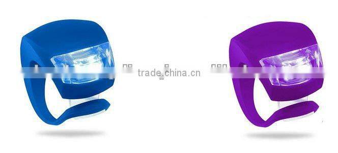 high brightness cycle warning bike light mini silicone led bicycle light