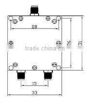 VHF 2-8GHz 1W 2-way Micro-strip RF Power Splitter
