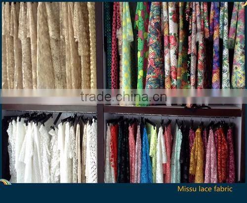 2017 high quality embroidered chemical lace fabric