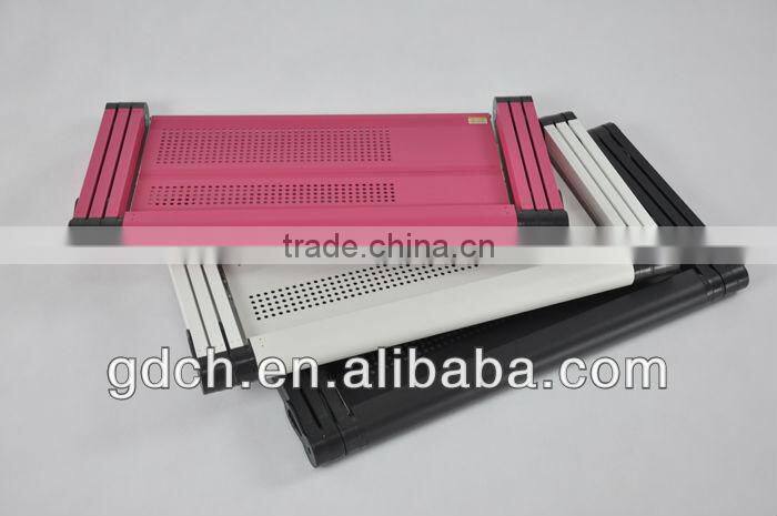 Modern Portable Folding Up Mini Folding magnalium laptop table with mouse pad