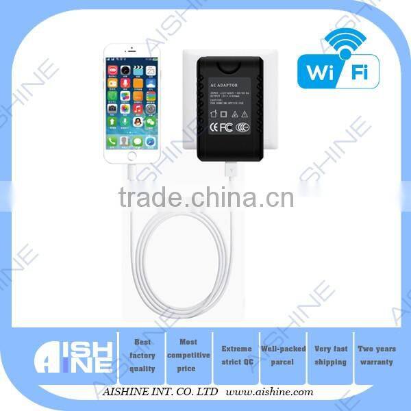 1080P Euro Adapter Camera with Wifi Motion detection Hidden Camera Wifi Control