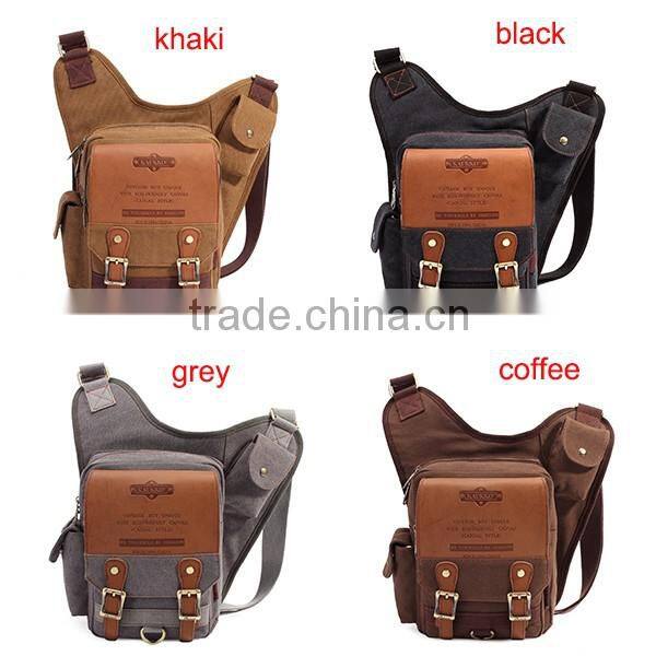 2016 Innovation Khaki Casual Chest Bag Man Messenger Bag Backpack