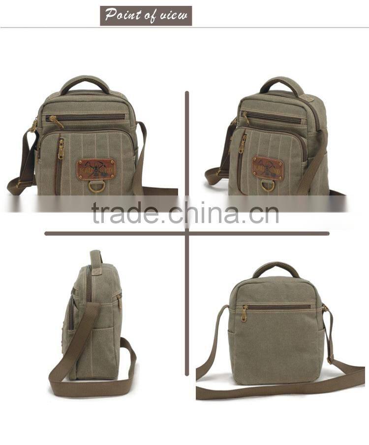 Vintage canvas one shoulder strap bag single strap shoulder bags
