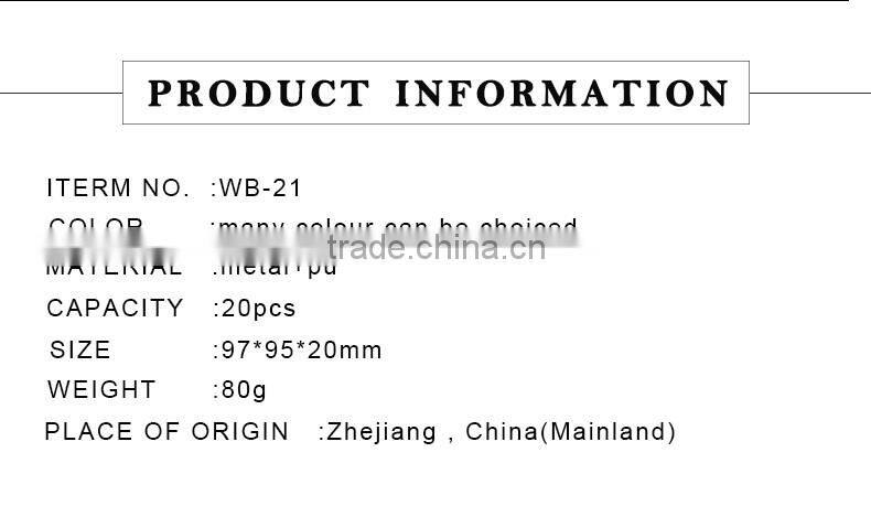 Linen Leather decorative pattern metal cigarette case/holder/box Pet design WB-21