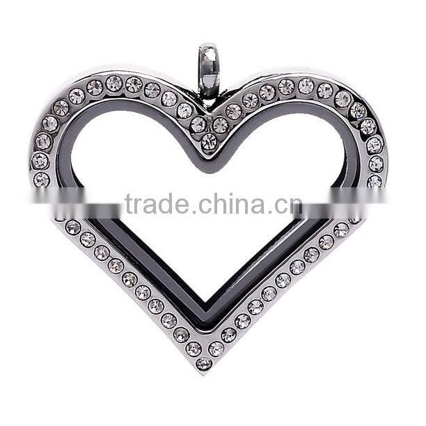 2016 Austrian crystal love heart locket European Design high end fashion jewelry