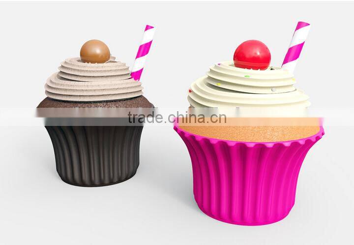 design mini silicone cake mould, cake mould, Attractive silicone cake cup mould