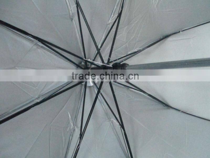 two folding wooden handle advertising umbrella