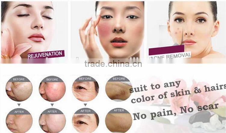 big ipl handle hand piece 12*30mm 10*40mm spot shr hair removal machine