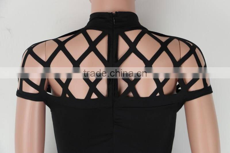 Bonvatt Europe and the United States sexy flower grid package hip skirt bandage skirt night