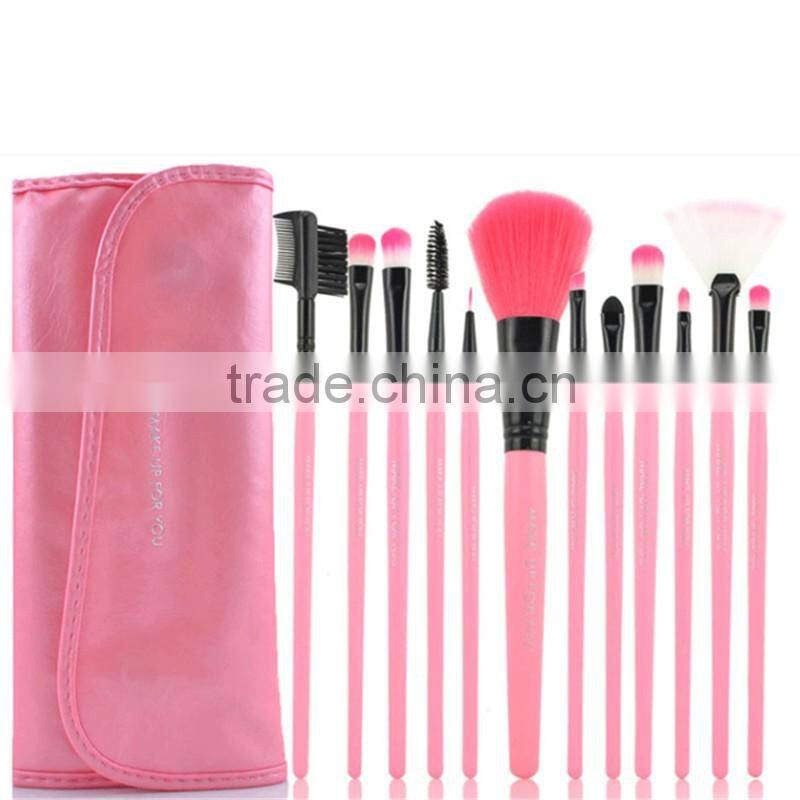 Personal care makeup tools wooden 12pcs makeup brush set