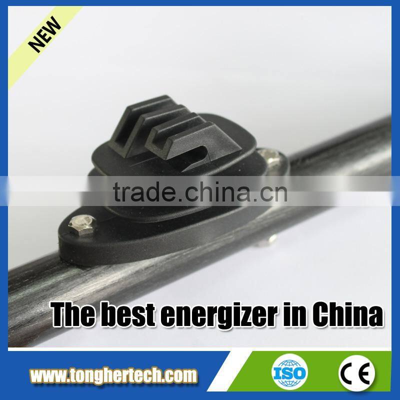 Electric fencing flat bar insulators/T post insulators factory HDPE material insulators
