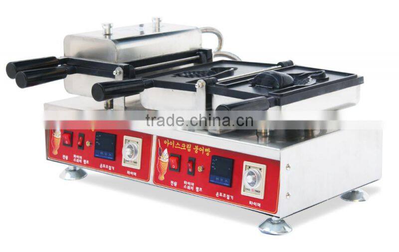 Open Mouth Ice Cream Fish Waffle MachineTaiyaki Machine