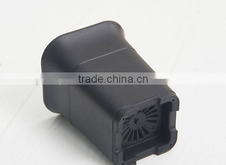 Square small black square succulent plants plastic flowerpot seeding pot