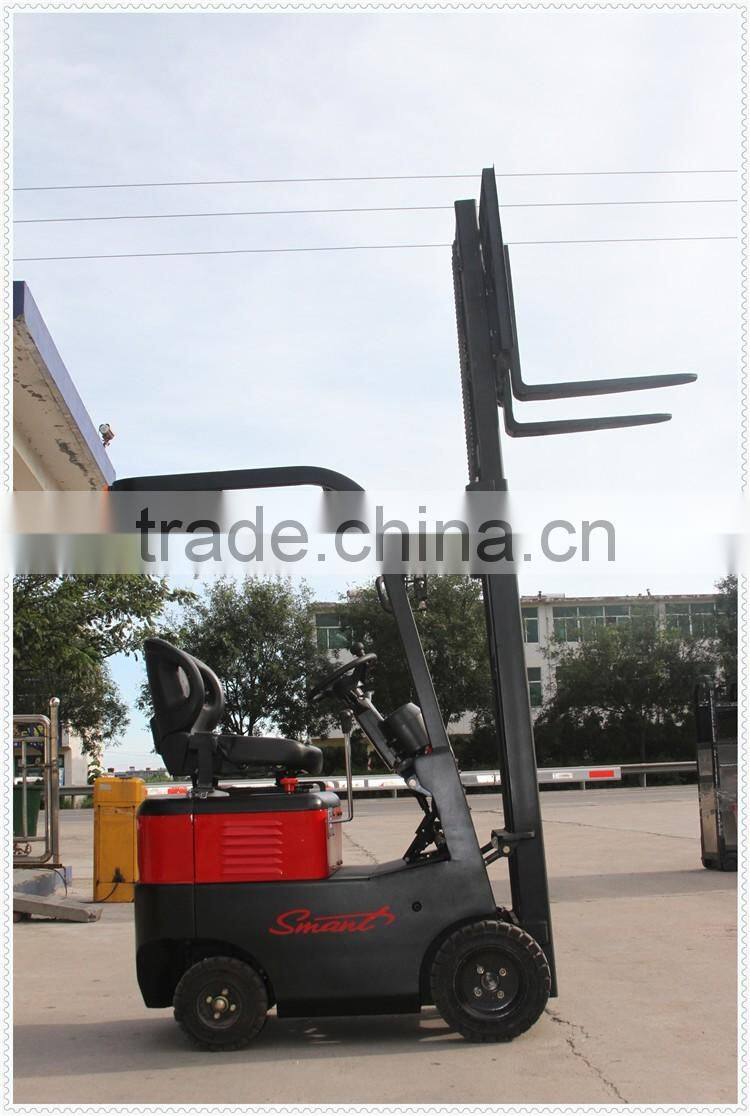 Chinese best controlller 0.75ton 48V 140Ah mini electric low price of forklift