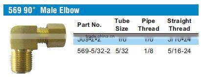 569 90 Male Elbow, Transmission Fittings, Pipe valve