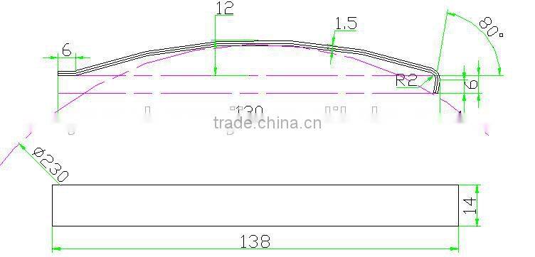 leaf spring for Steam seal ring of generator