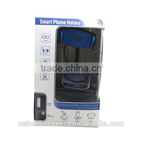 Hot selling FM Transmitter Car Kit car Holder Charger Handsfree MP3 Player for iPhone 6 Samsung