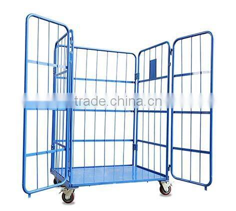 mobile pipe open wire roll cage carts